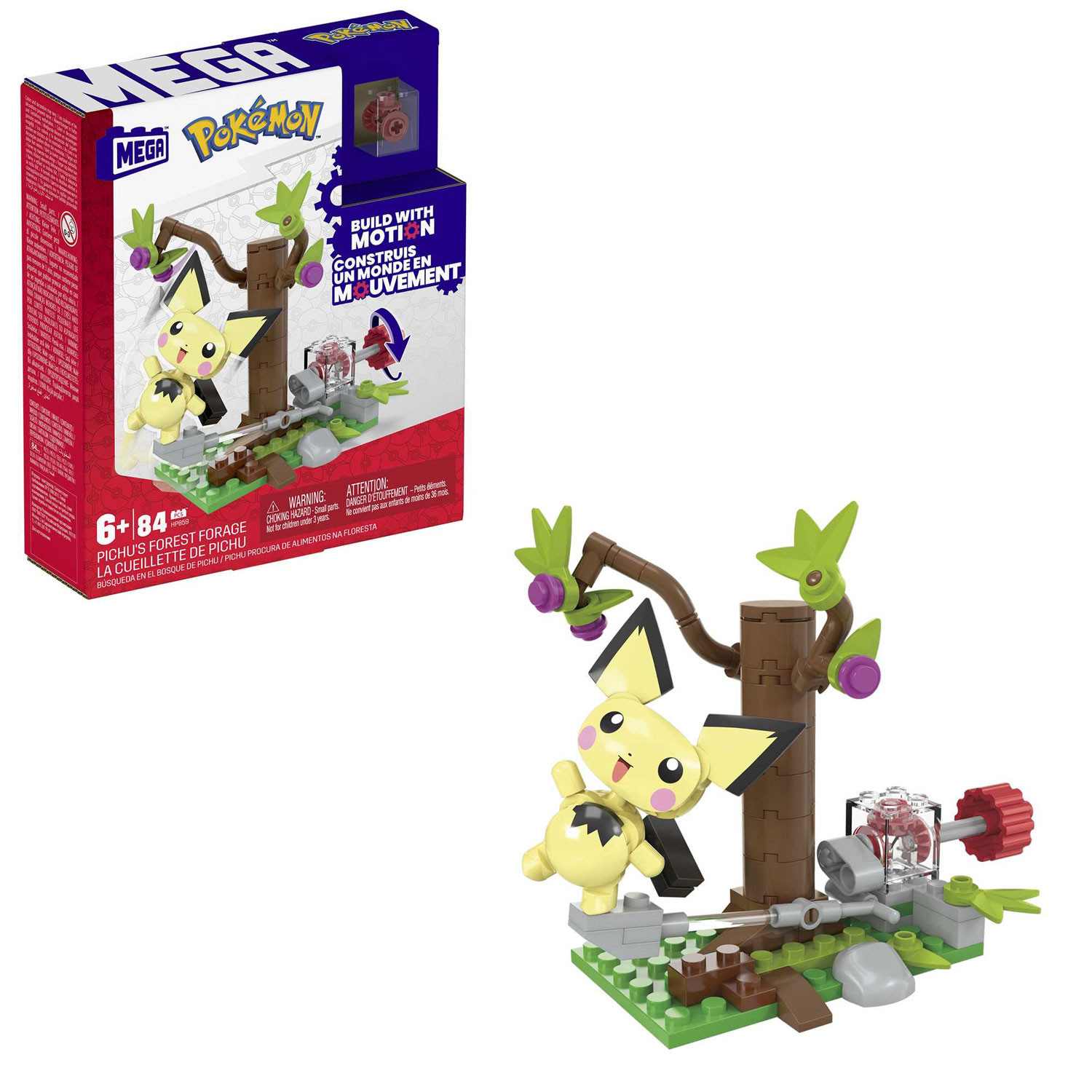 Mega Construx Pokémon Builder S - Pichu's Forrest - Bouwset