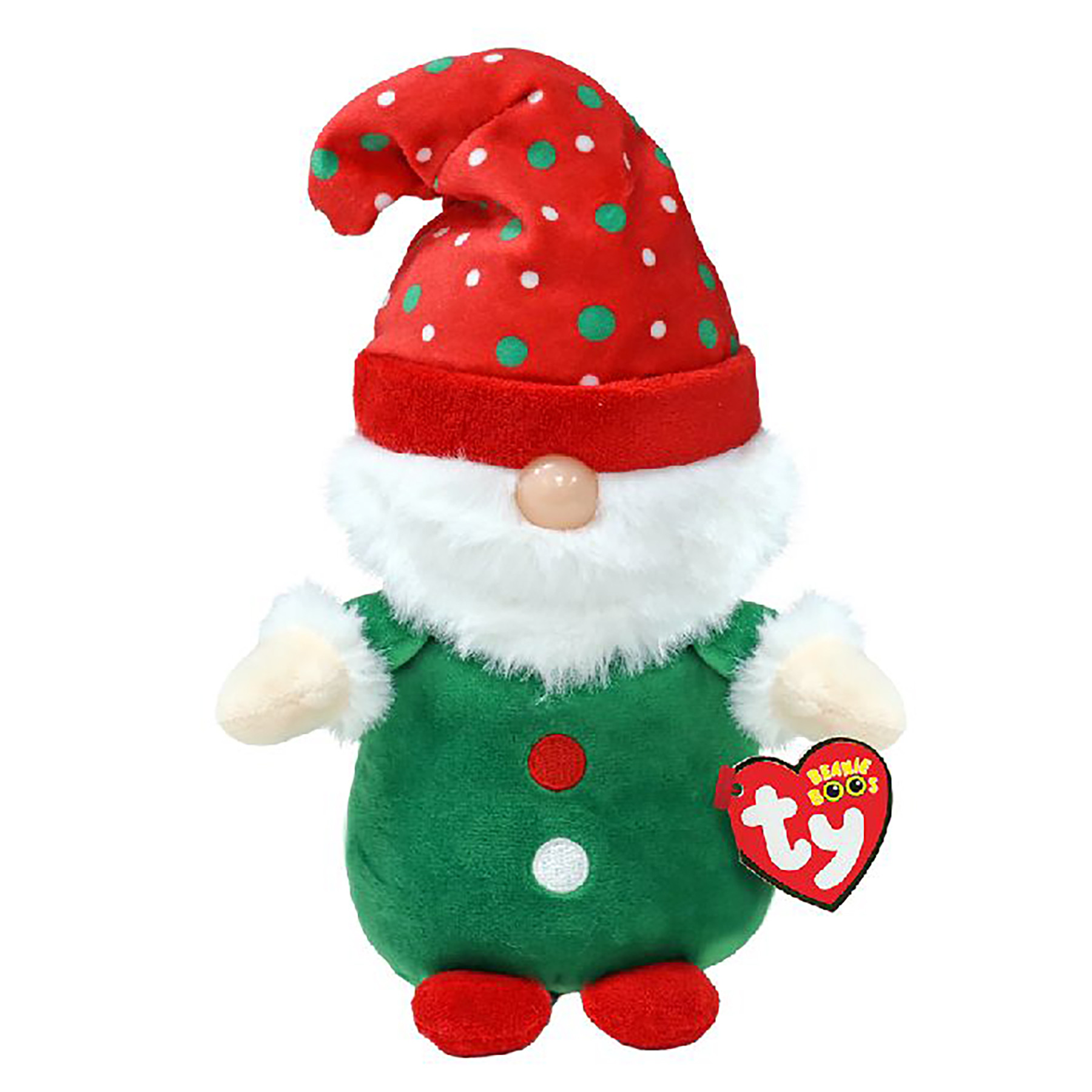 Ty Beanie Boo's Christmas Gnome Gnolan Elf - Knuffel - 15 cm