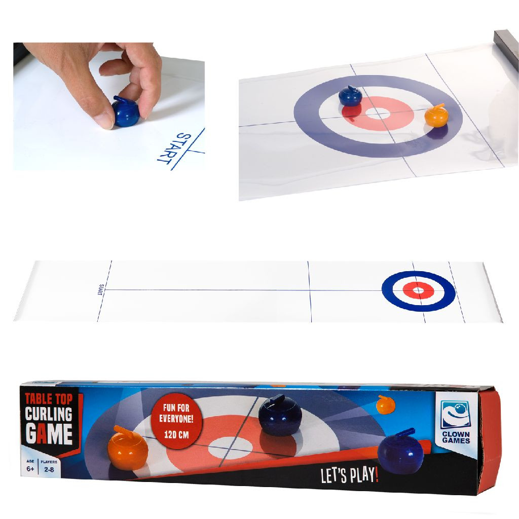 Tafelspel Curlen - Tabletop Curling - 120 cm - Sjoelen