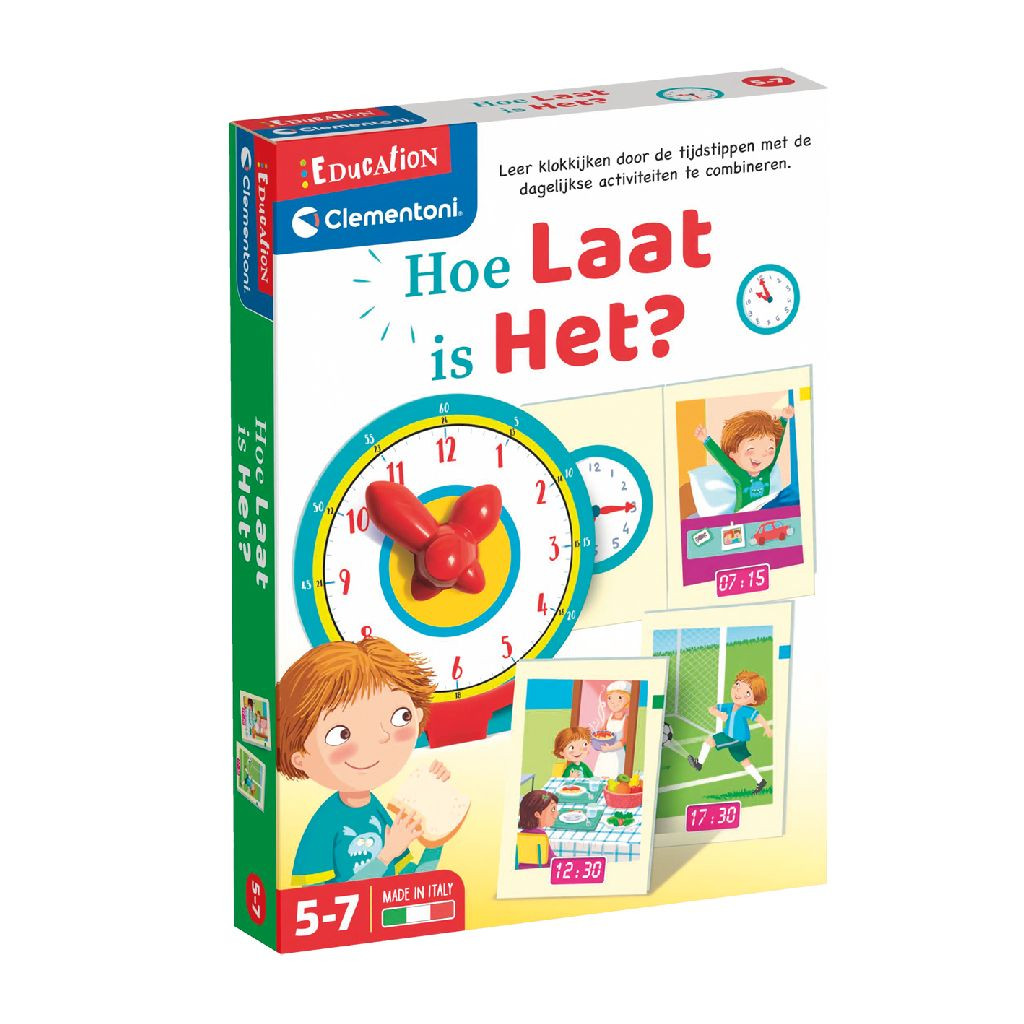 Clementoni Leerspel: Hoe laat is het?