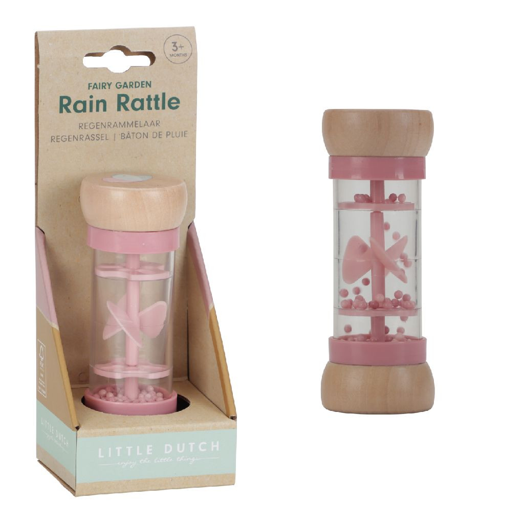 Little Dutch Fairy Garden Regenrammelaar FSC Hout - Roze