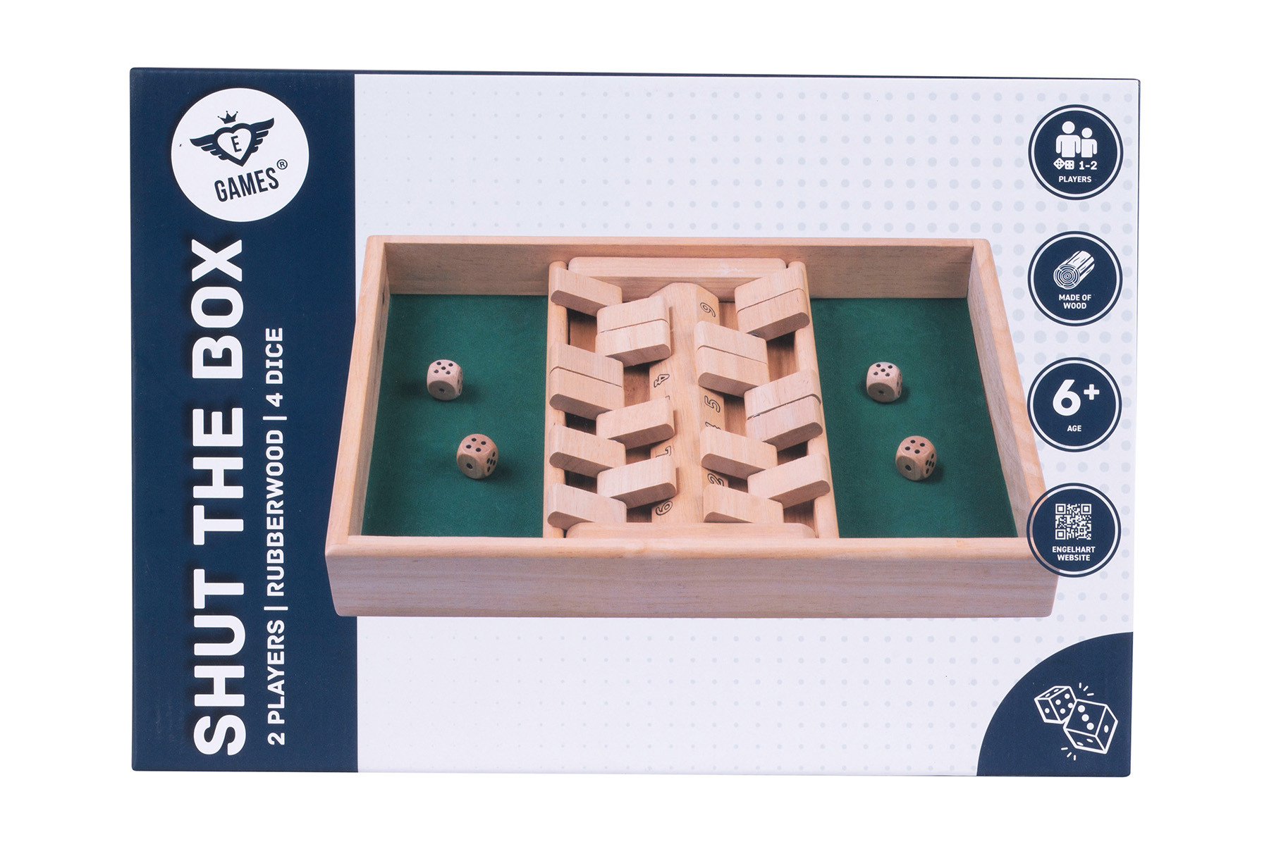 Shut the Box Dubbel Dobbelspel - 2 personen