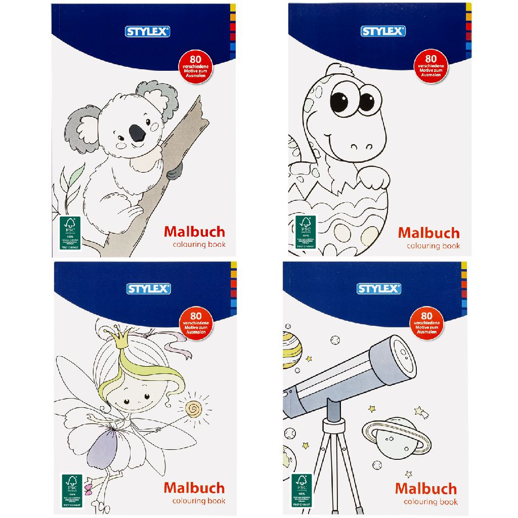 Kleurboek FSC - 29 x 21 cm - 80 blz - Prijs per Stuk