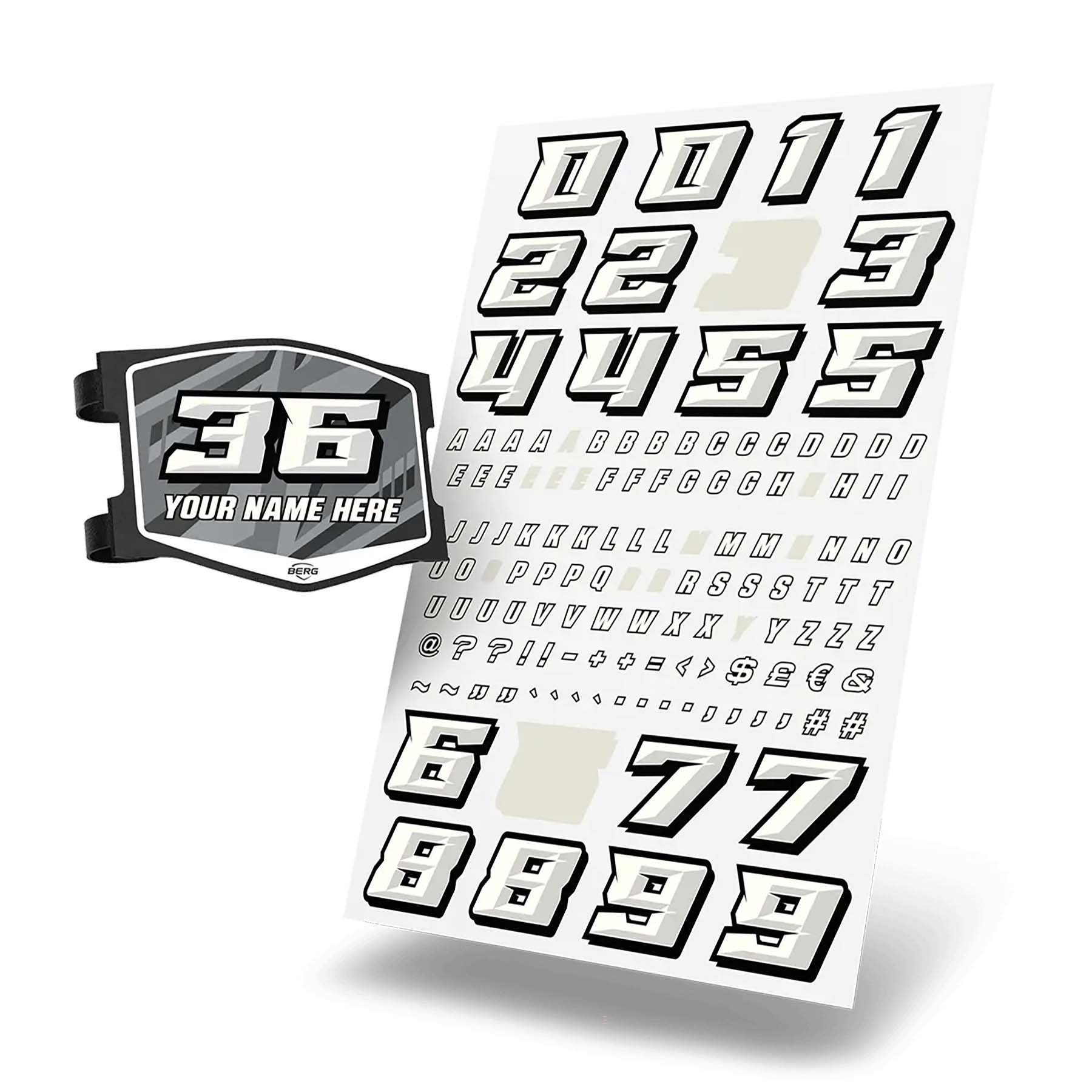 BERG Biky Nummerplaat