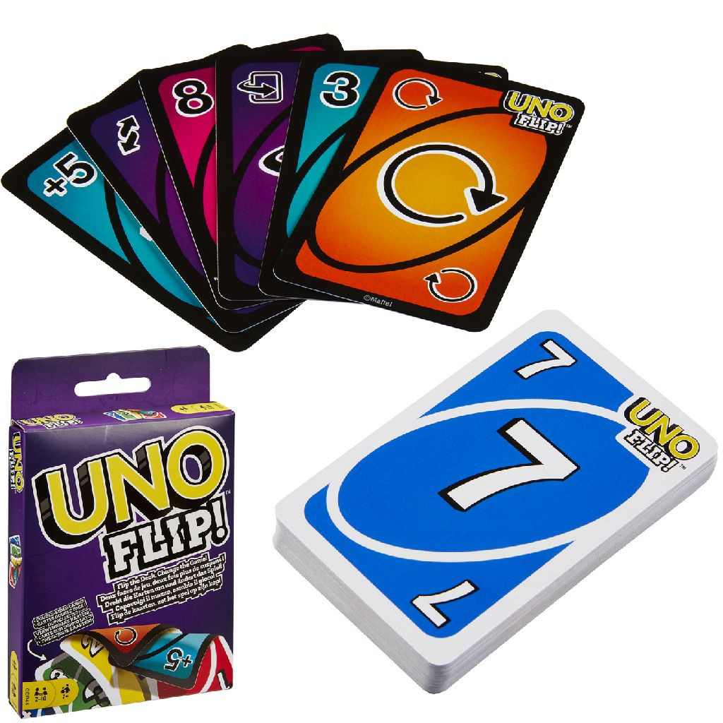 Mattel Uno Flip Side - Kaartspel - Kinderspel