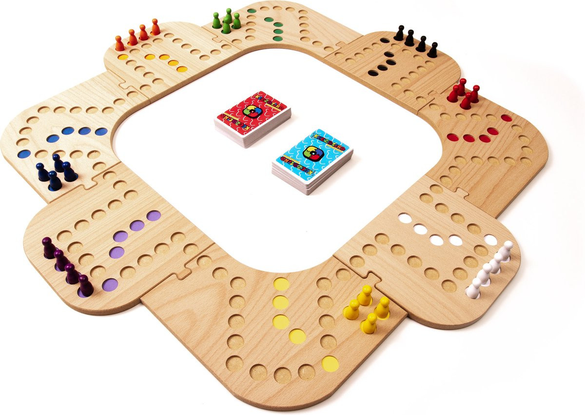 Keezbord Keezenspel - Totaalbox - Bordspel - Hout - 2 tot 8 Personen 