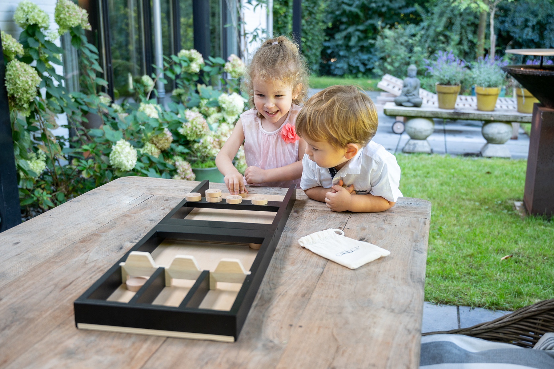 Longfield Sjoelbak voor Kinderen - Boerderij - Inclusief Opbergzak