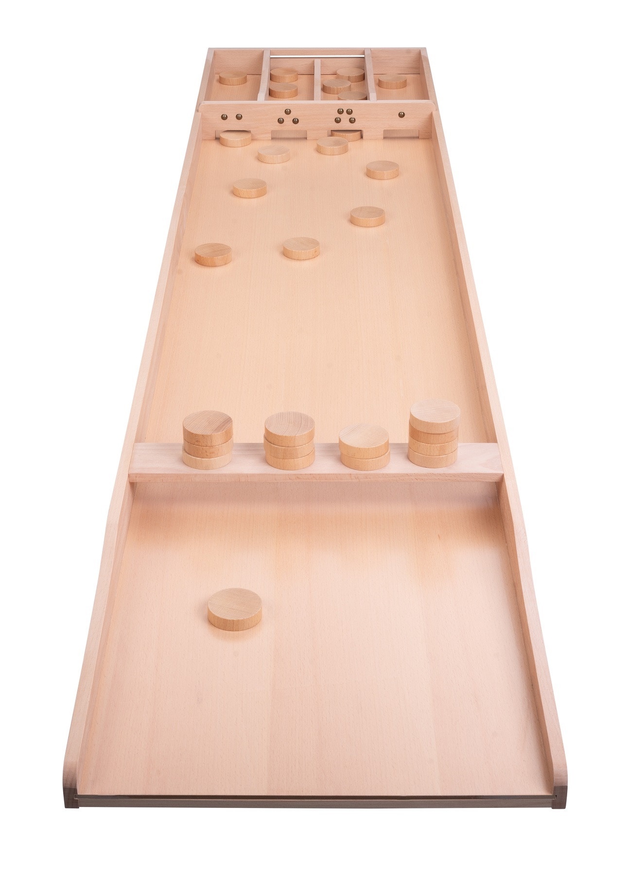 Longfield Sjoelbak Premium - 200 cm - met 30 Sjoelstenen - Wedstrijdsjoelbak