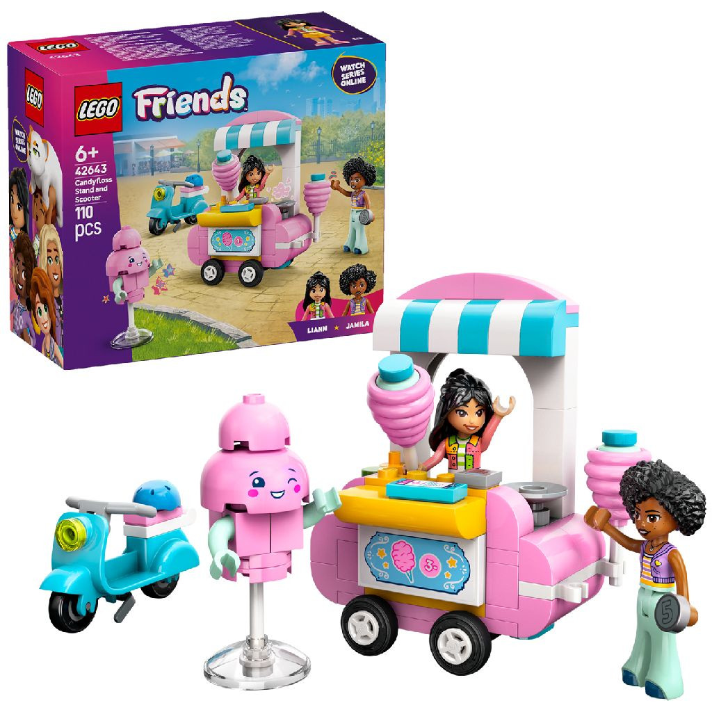 Lego 42643 Friends Suikerspinkraam en Scooter