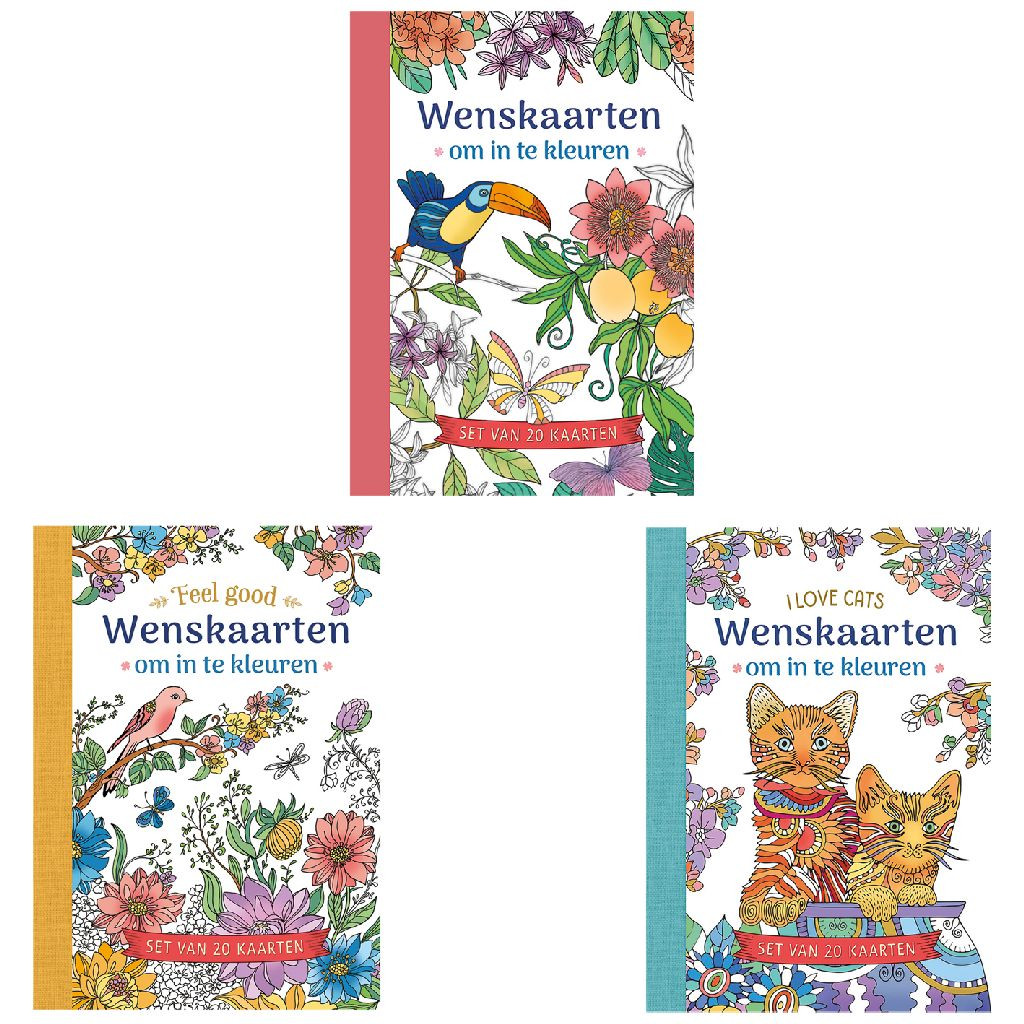 Wenskaarten Kleuren - Prijs per Stuk