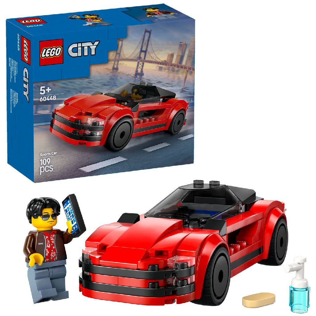 Lego 60448 City Great Vehicles Rode Sportwagen