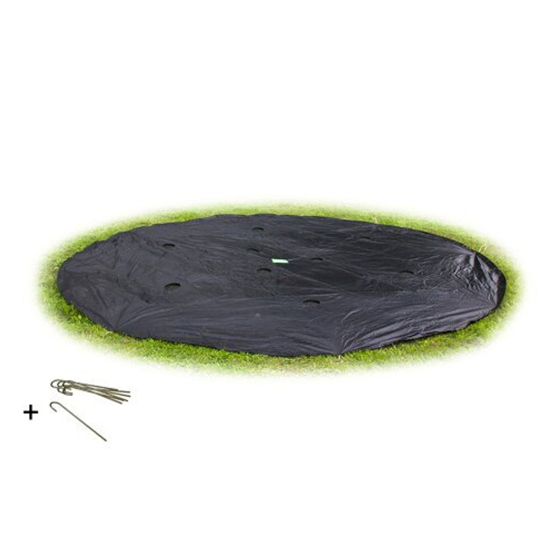 EXIT Trampoline Afdekhoes - Groundlevel - ø 244 cm - Zwart