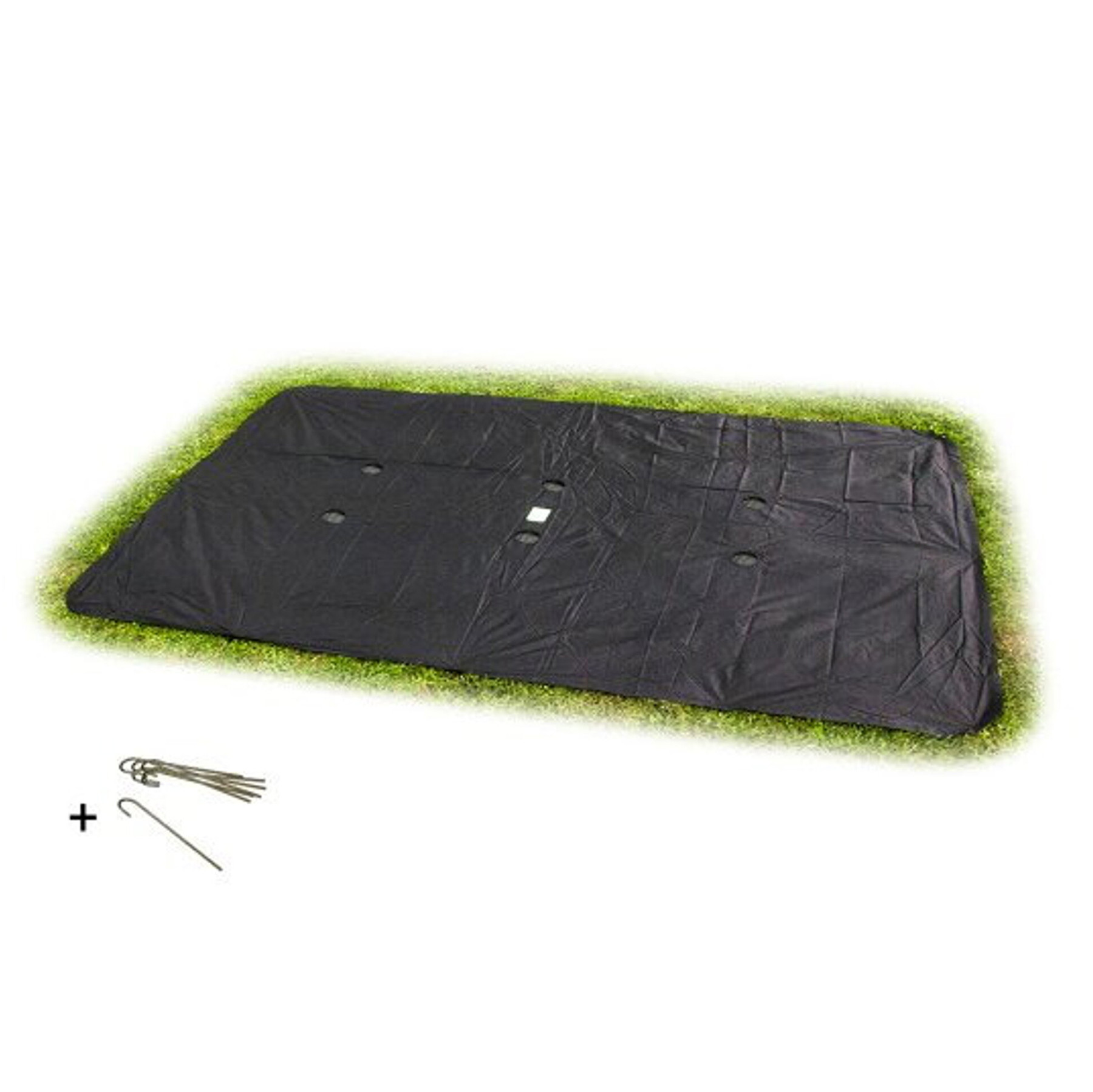 EXIT Trampoline Afdekhoes - Groundlevel - 305 x 214 cm - Zwart