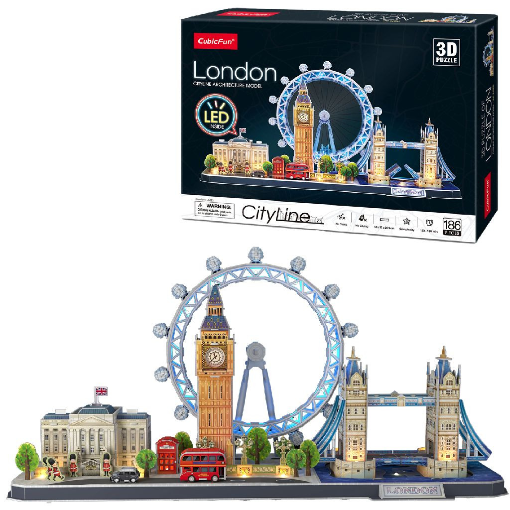 CubicFun 3D Puzzel London Skyline met Ledverlichting