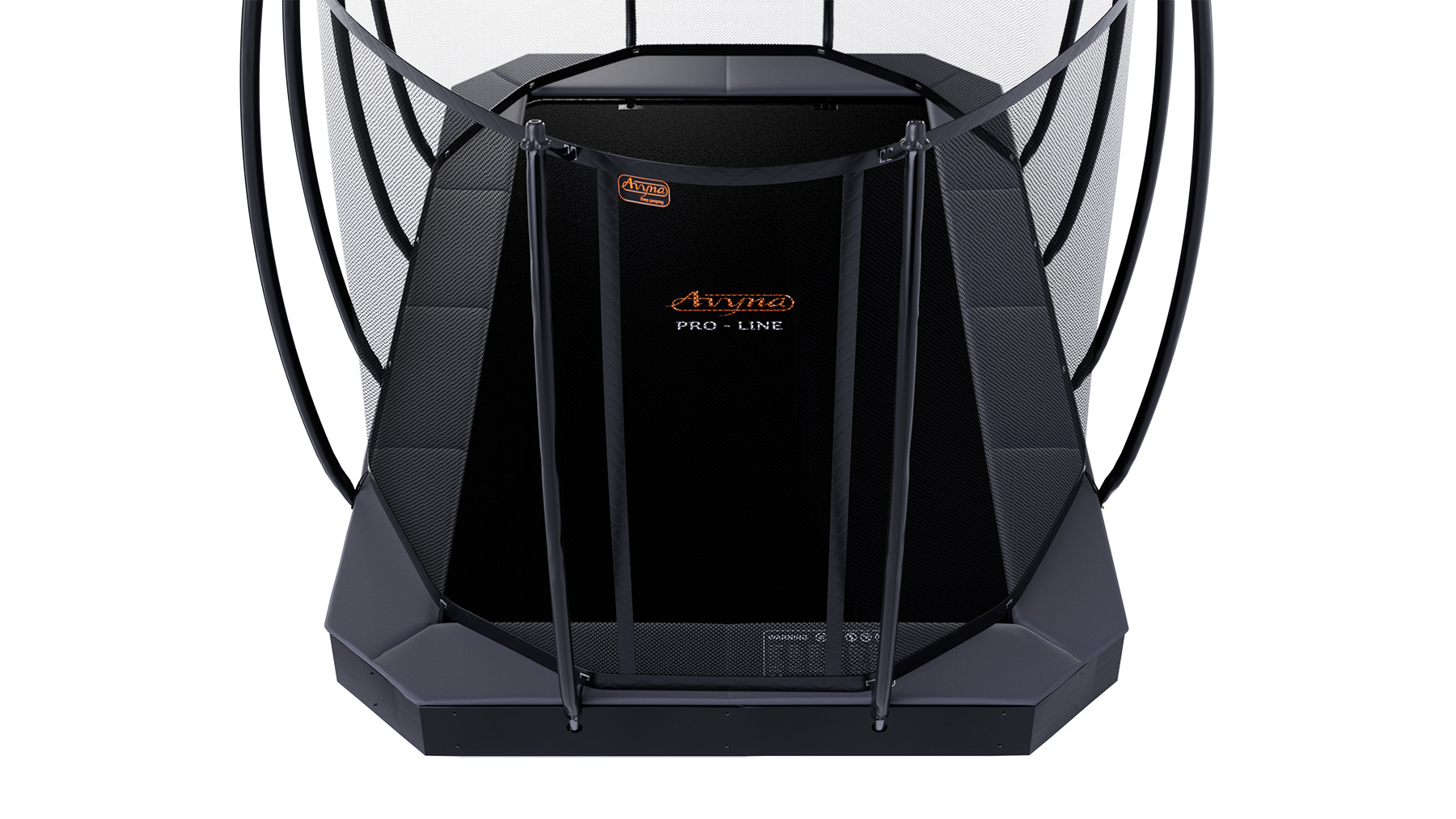 Avyna Pro-Line Flatlevel Trampoline met Veiligheidsnet 380 x 255 cm (238) - Grijs