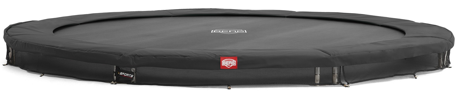 BERG Trampoline Favorit - InGround - 380 cm - Antraciet Grijs