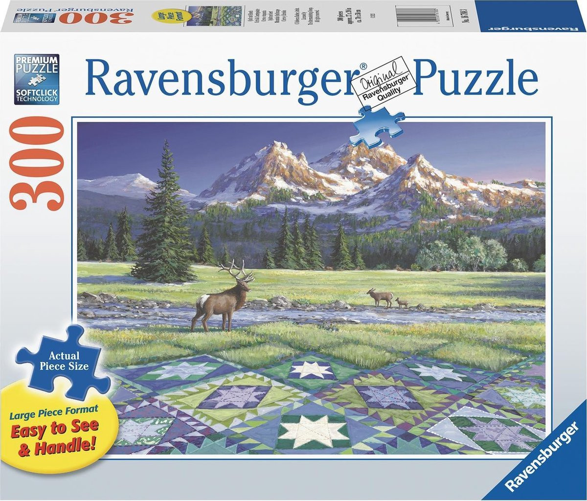 Ravensburger Puzzel - Quilt met Hert - 300 Stukjes