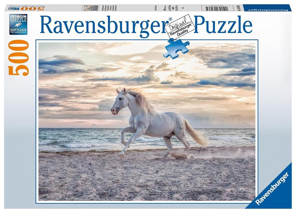 Ravensburger Puzzel - Paard op het Strand - 500 Stukjes