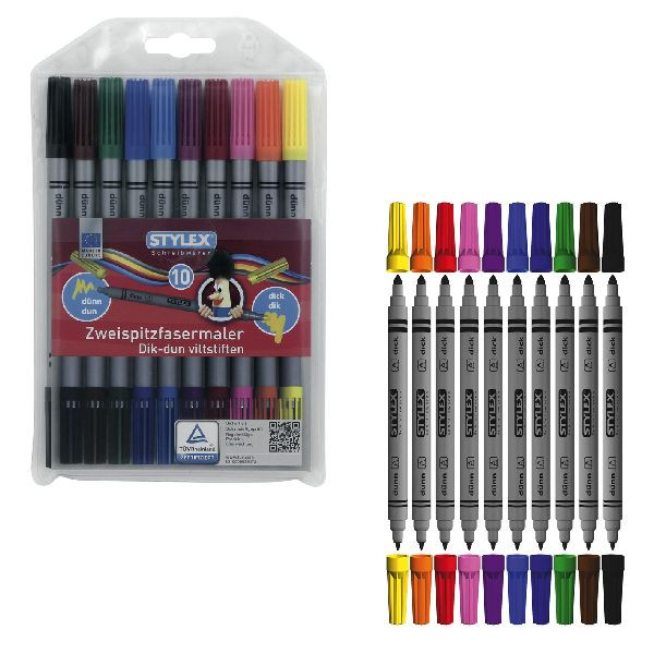 Stylex Duo Viltstiften 10 St.
