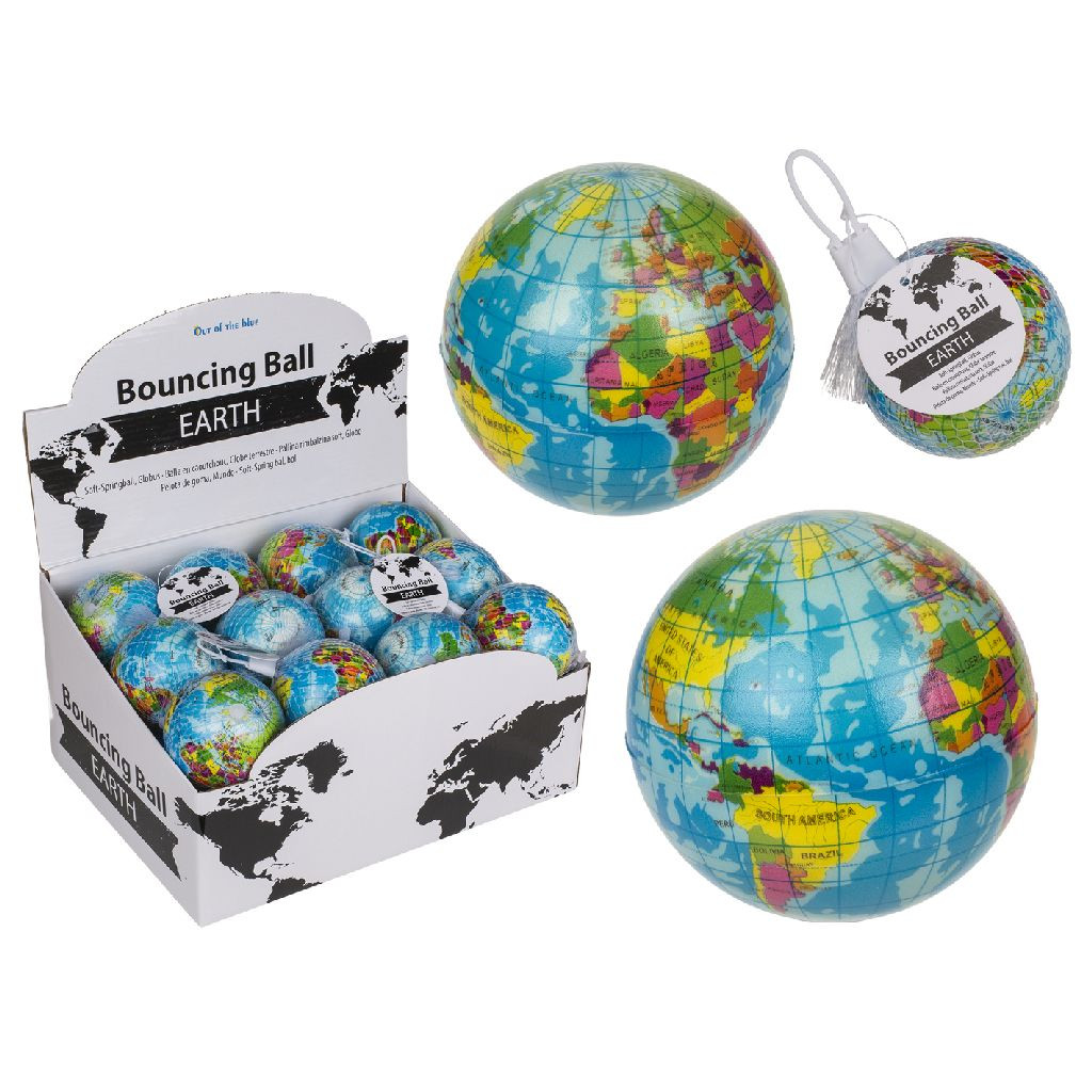 Bouncing Soft Ball - Wereldbol - Prijs per Stuk