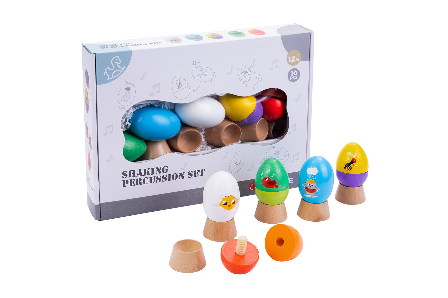 Dorjee Muziek eieren - Hout