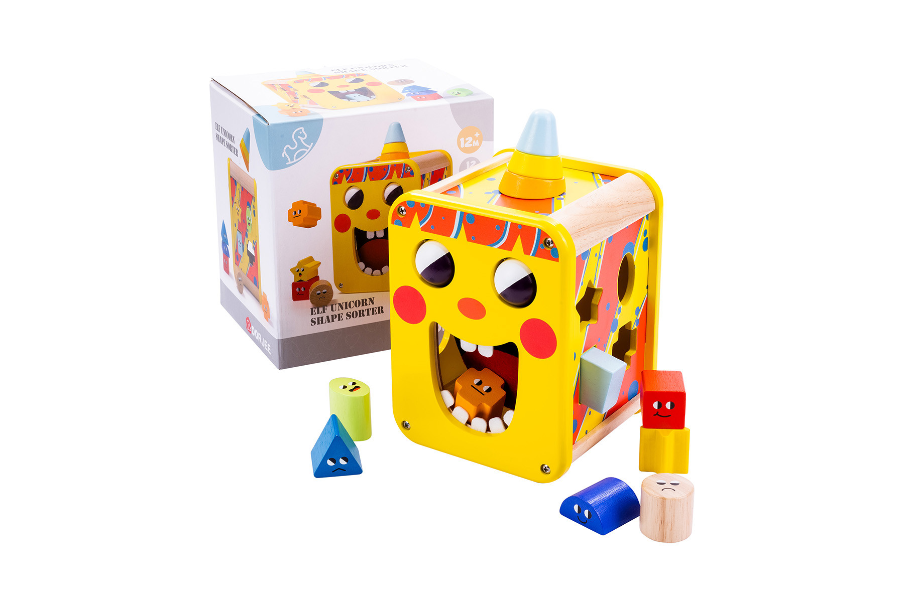 Dorjee Vormenstoof Eenhoorn - Hout - 14,5 x 15 x 26 cm