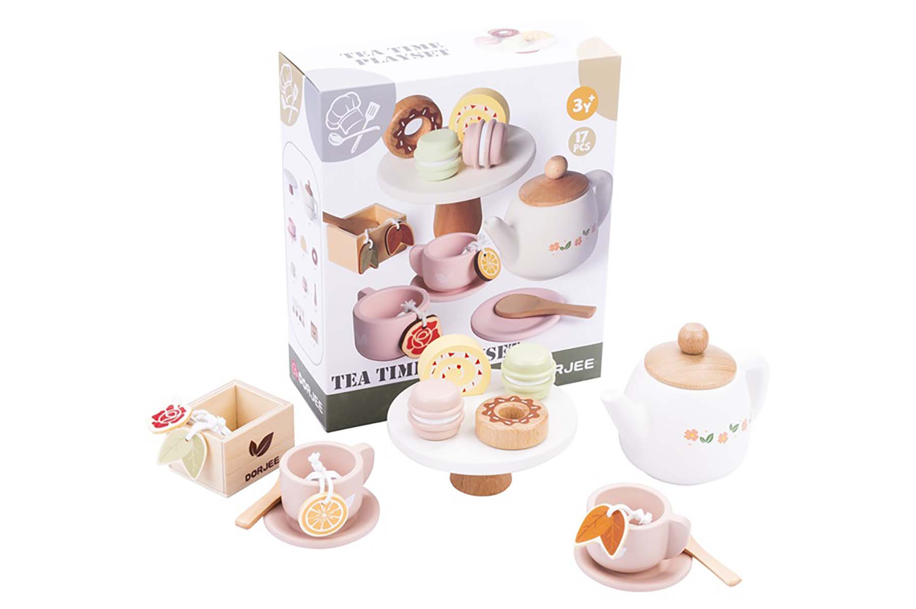 Dorjee Tea Time set - Thee servies - Hout