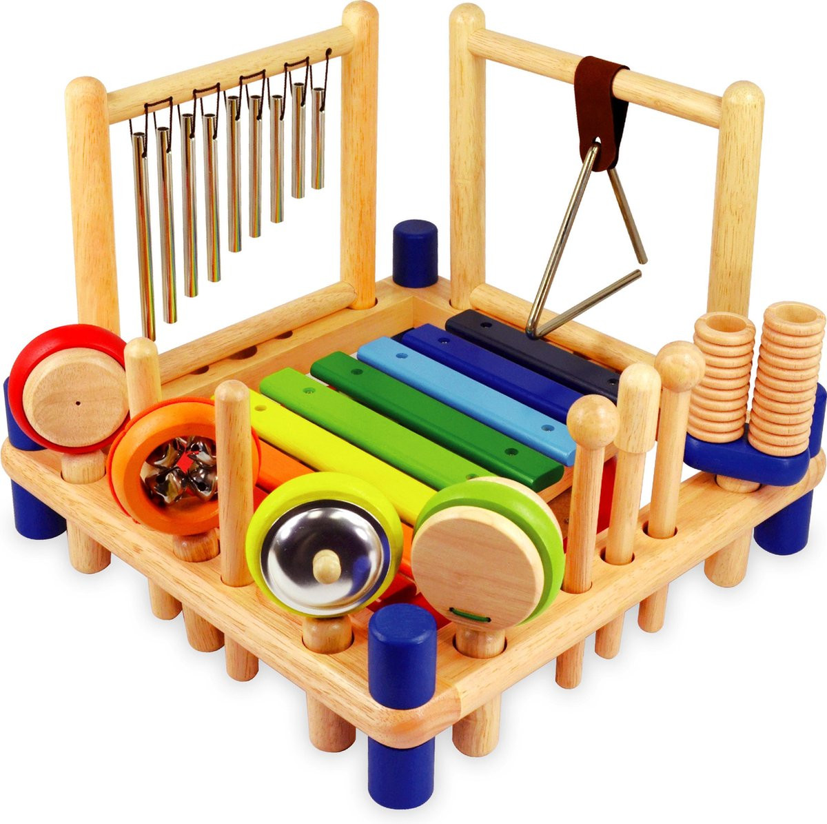 Muziekcenter met 10 Instrumenten - Hout 