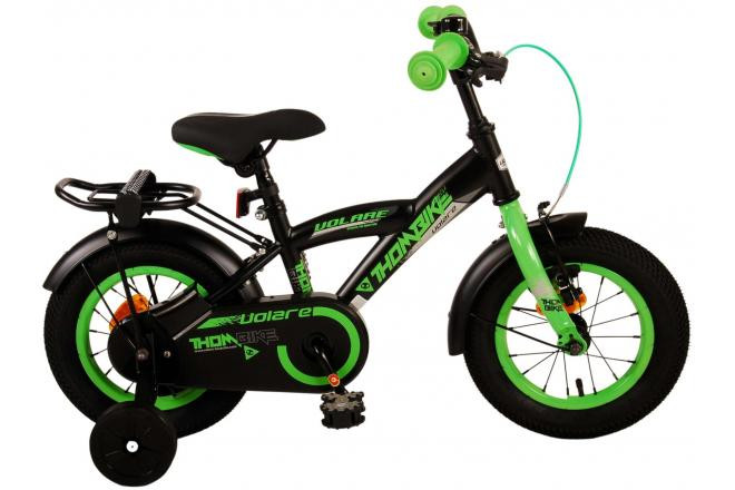 Volare Thombike Kinderfiets - 12 inch - Zwart Groen