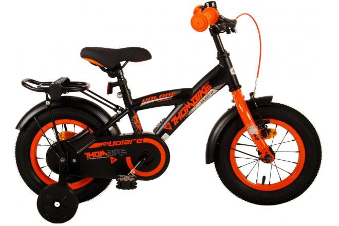 Volare Thombike Kinderfiets - 12 inch - Zwart Oranje