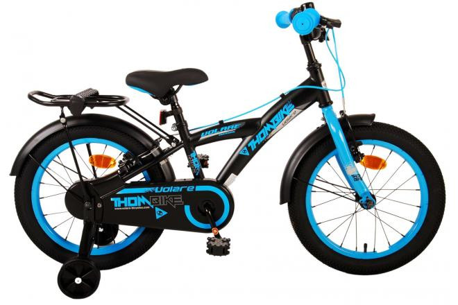 Volare Thombike Kinderfiets - 16 inch - Zwart Blauw - Twee Handremmen