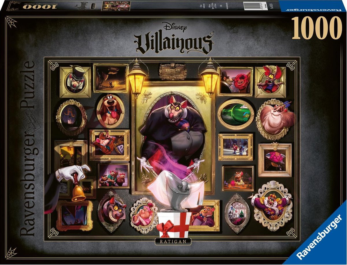 Ravensburger Puzzel - Disney Villainous: Ratigan - 1000 Stukjes