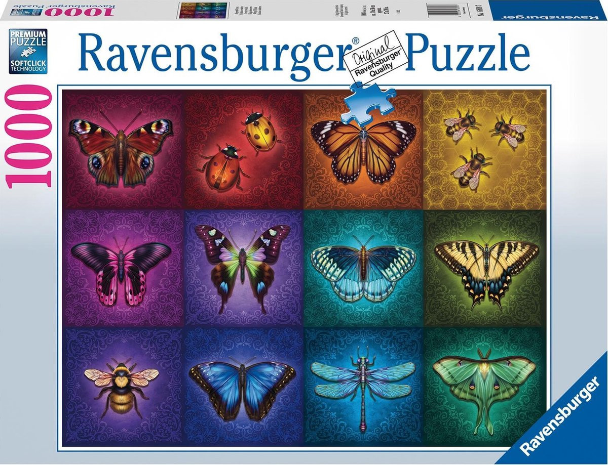 Ravensburger Puzzel - Gevleugelde Dieren - 1000 Stukjes