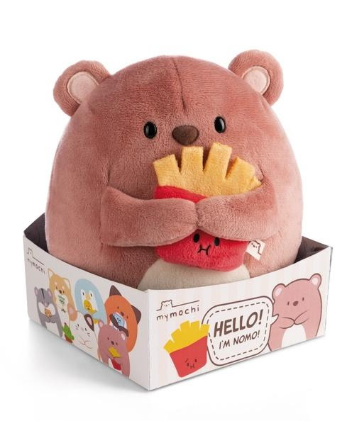 Nici Beer Nomo met frietjes - Knuffel - 16 cm
