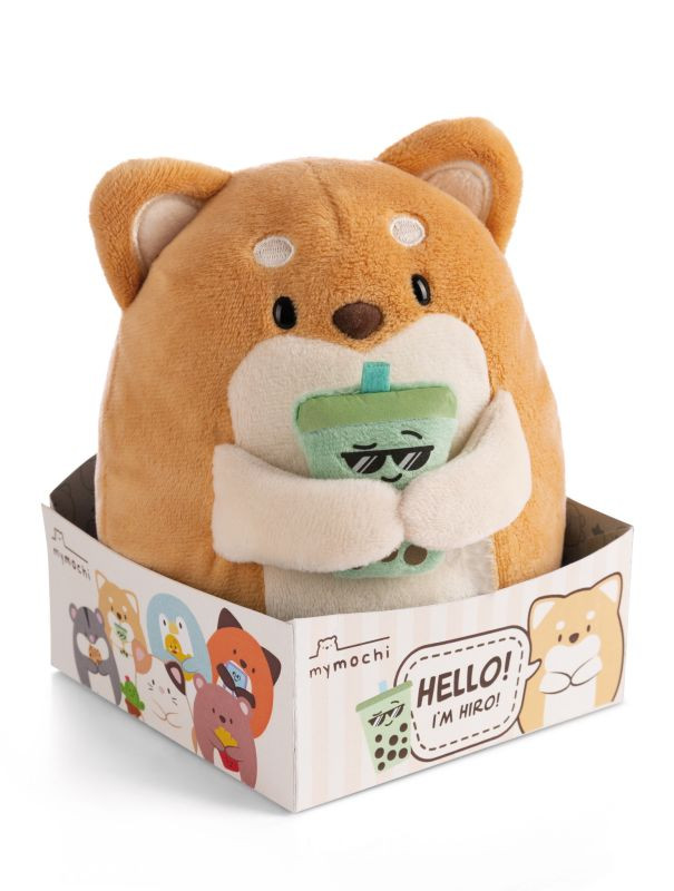 Nici Hond Hiro met Bubble Tea - Knuffel - 16 cm
