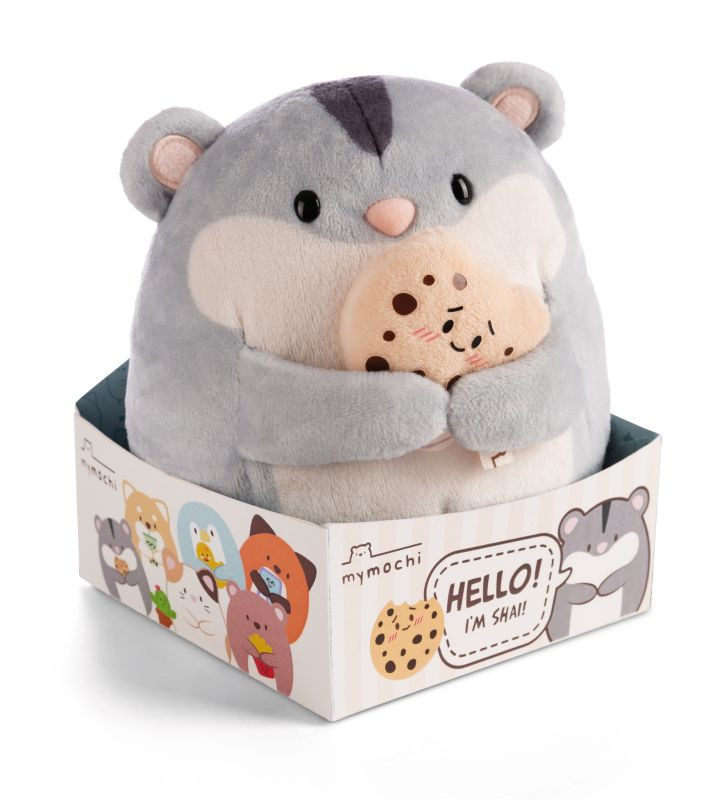 Nici Hamster Shai met Koekje - Knuffel - 16 cm