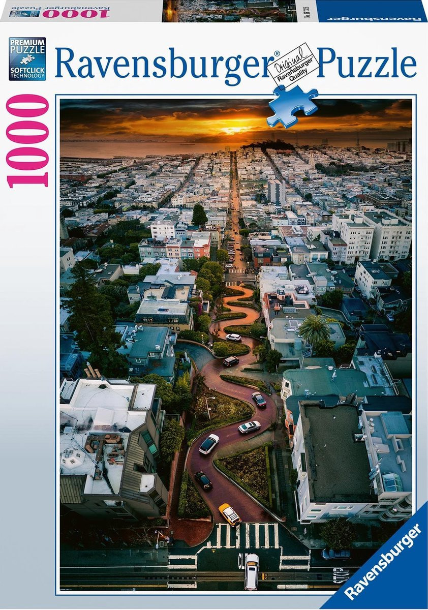 Ravensburger Puzzel - Lombard Street, San Francisco - 1000 Stukjes