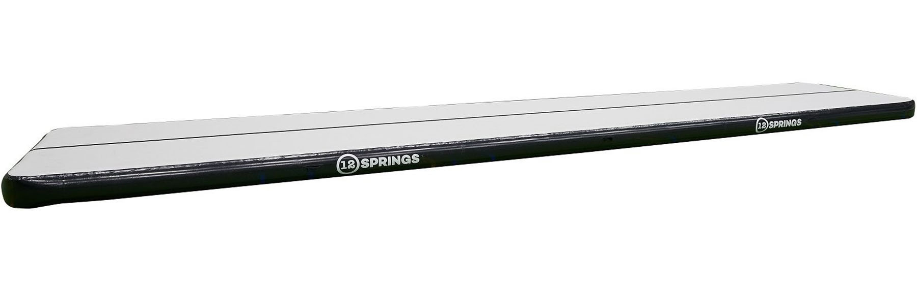 12SPRINGS Airtrack - 1200 x 300 x 20 cm - Plus - Zwart