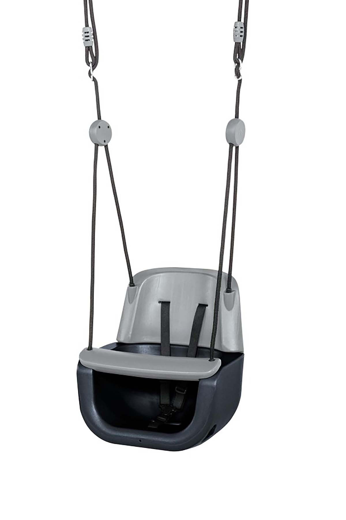 DICE Babyzitje 3 in 1 - Schommelzitje - Antraciet