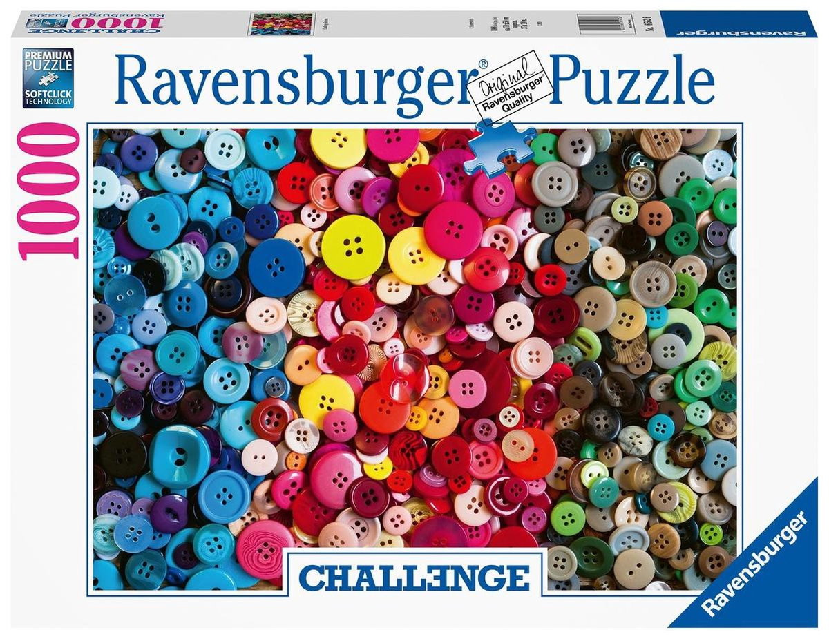 Ravensburger Puzzel - Knopen Challenge - 1000 Stukjes