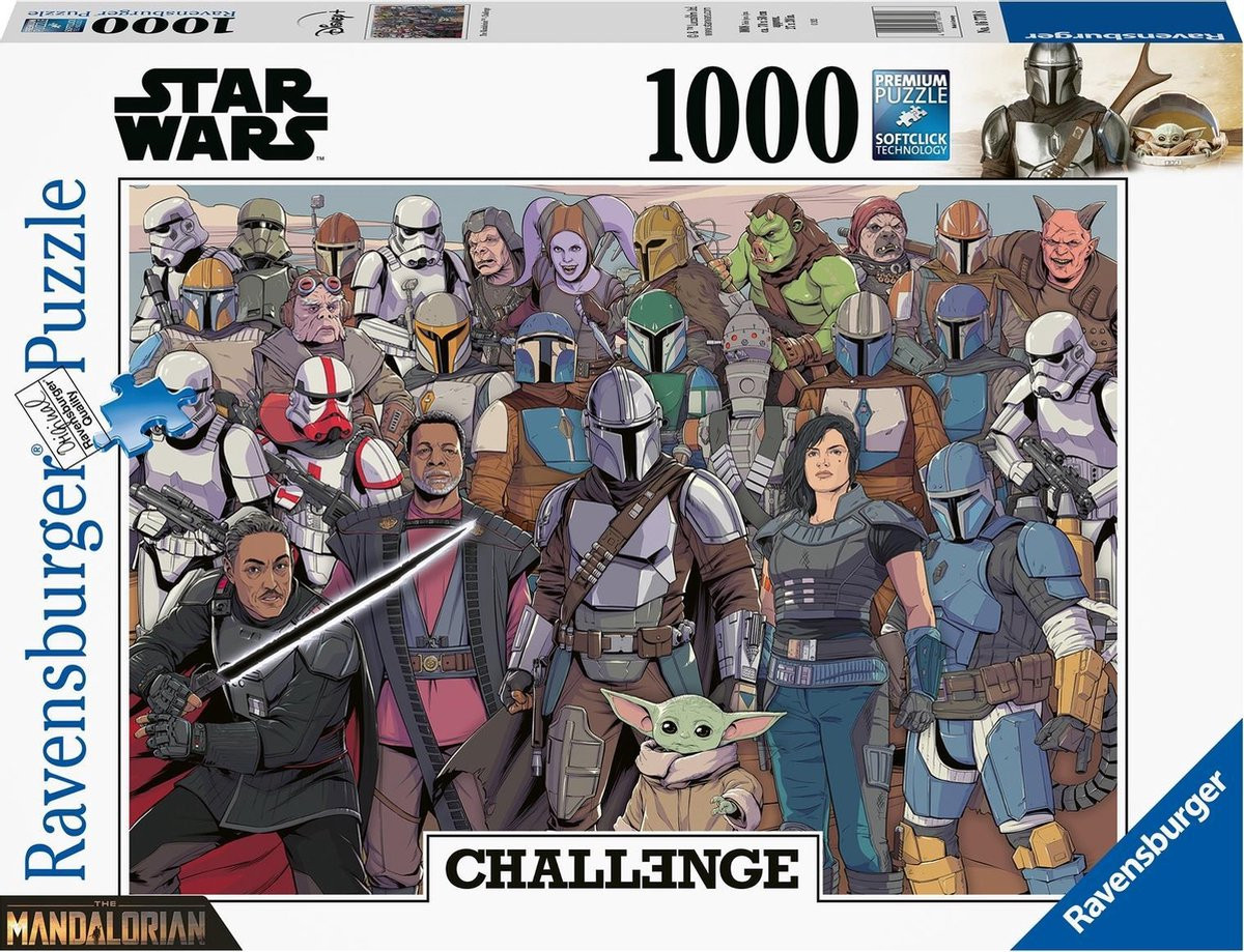 Ravensburger Puzzel - STAR WARS Mandalorion Challenge - 1000 Stukjes