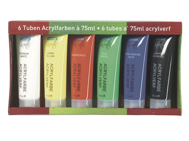 Acrylverf 6x75ml