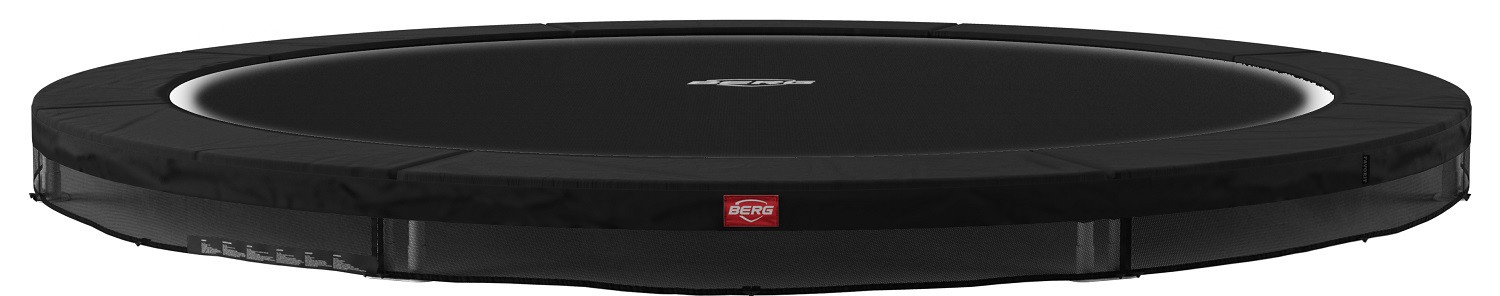 BERG Trampoline Favorit - InGround - 380 cm - Limited Black Edition - Zwart