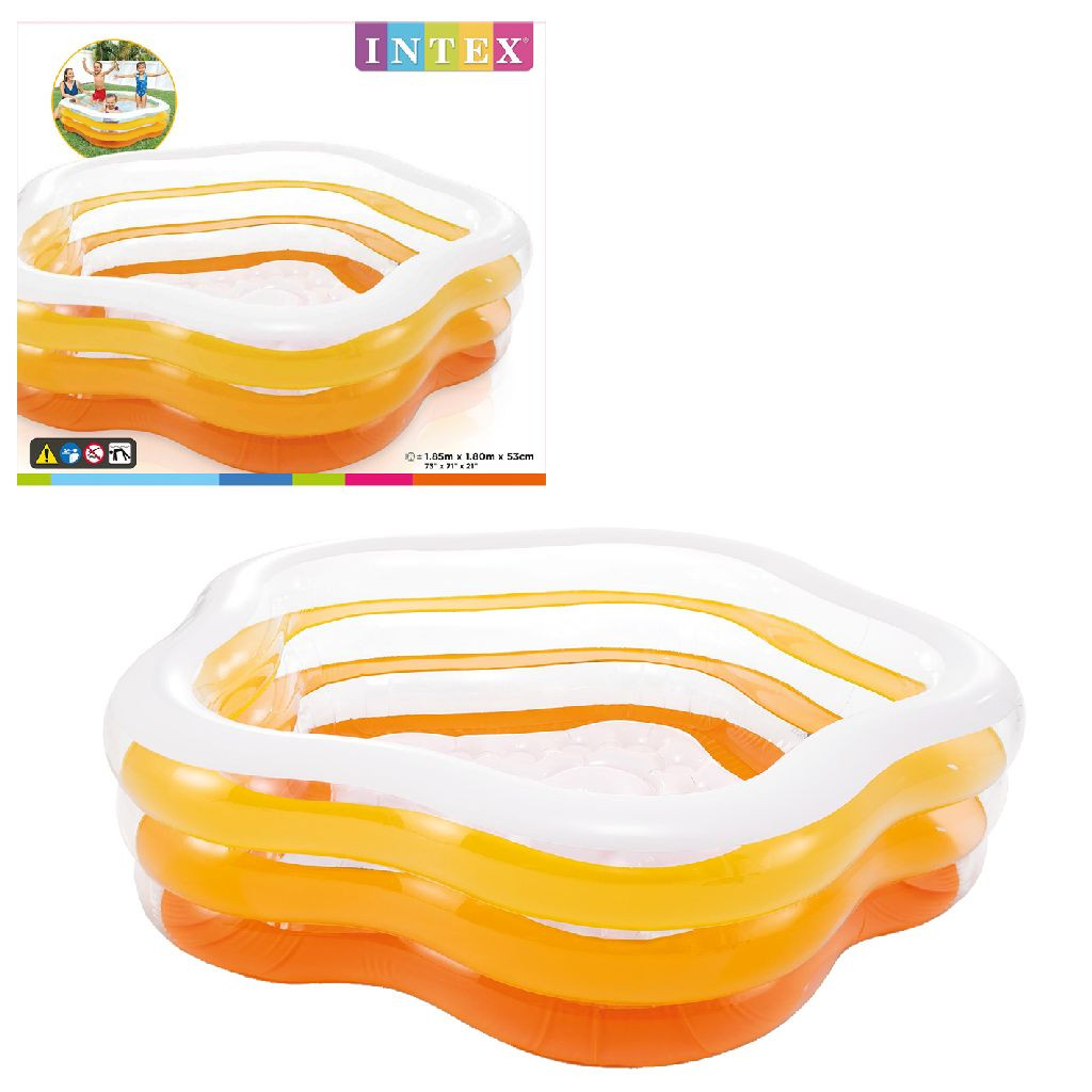 Intex Opblaas Zwembad Summer - 185 x 180 x 53 cm - Oranje