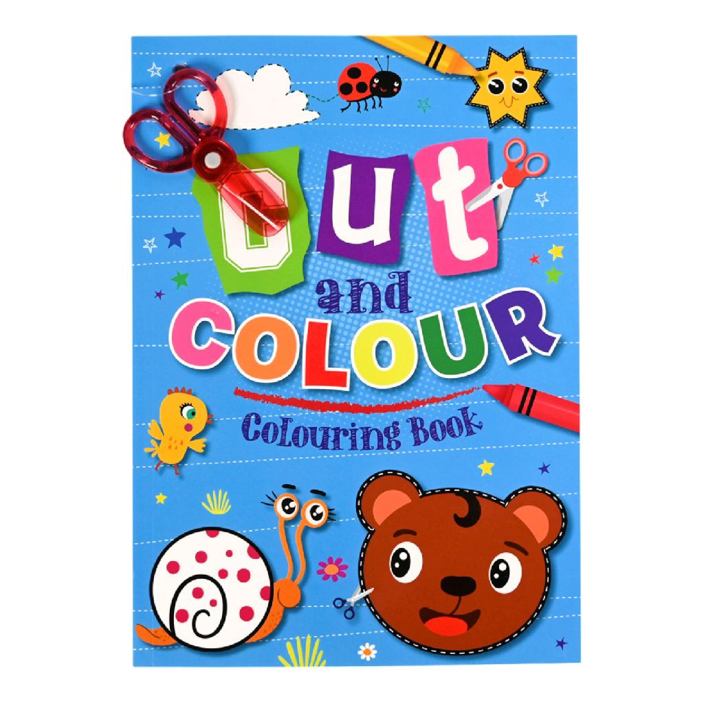 Knip en Kleurboek met Schaar