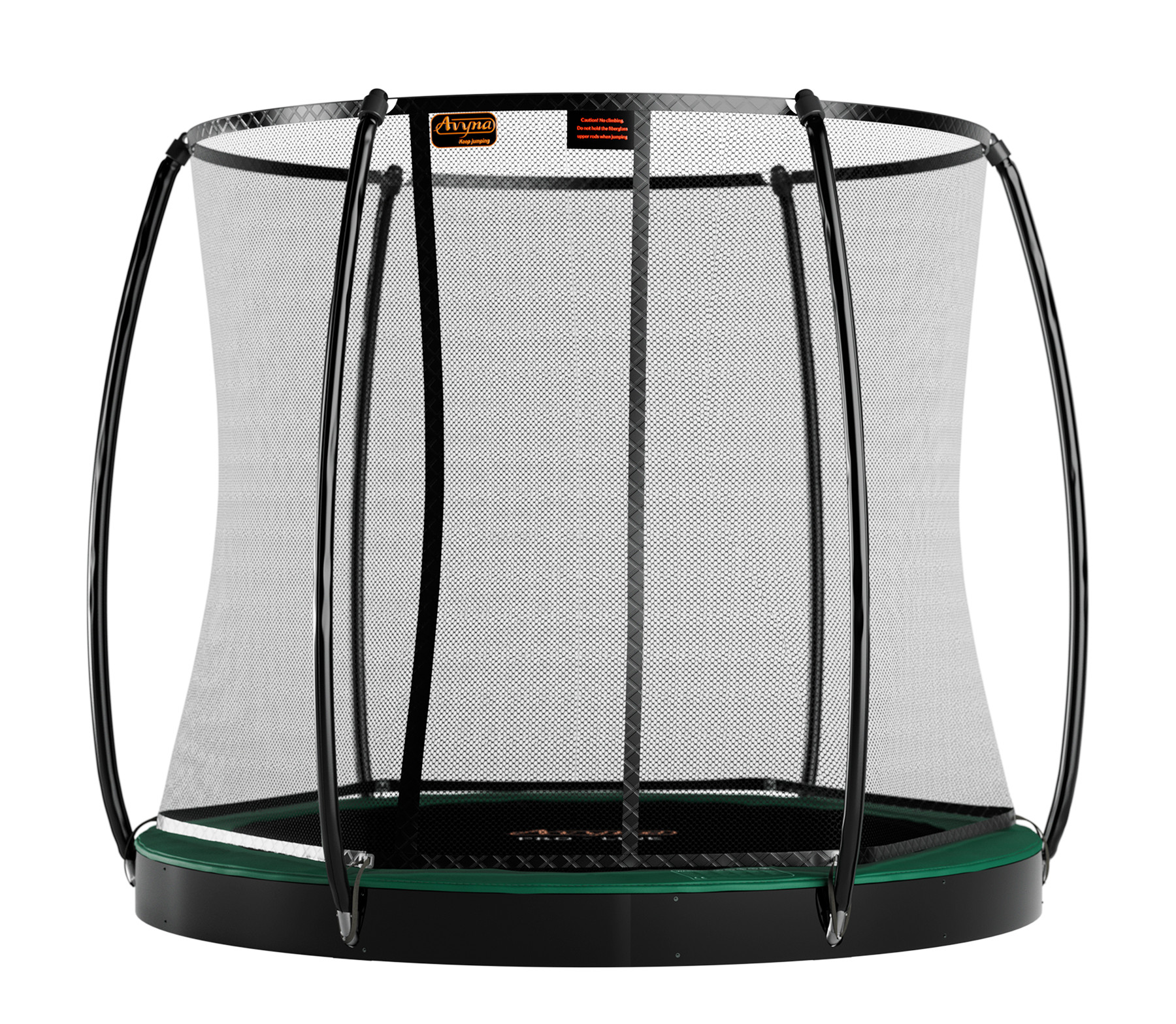 Avyna Pro-Line Flatlevel Trampoline met Veiligheidsnet - ø 245 cm (8ft) - Groen