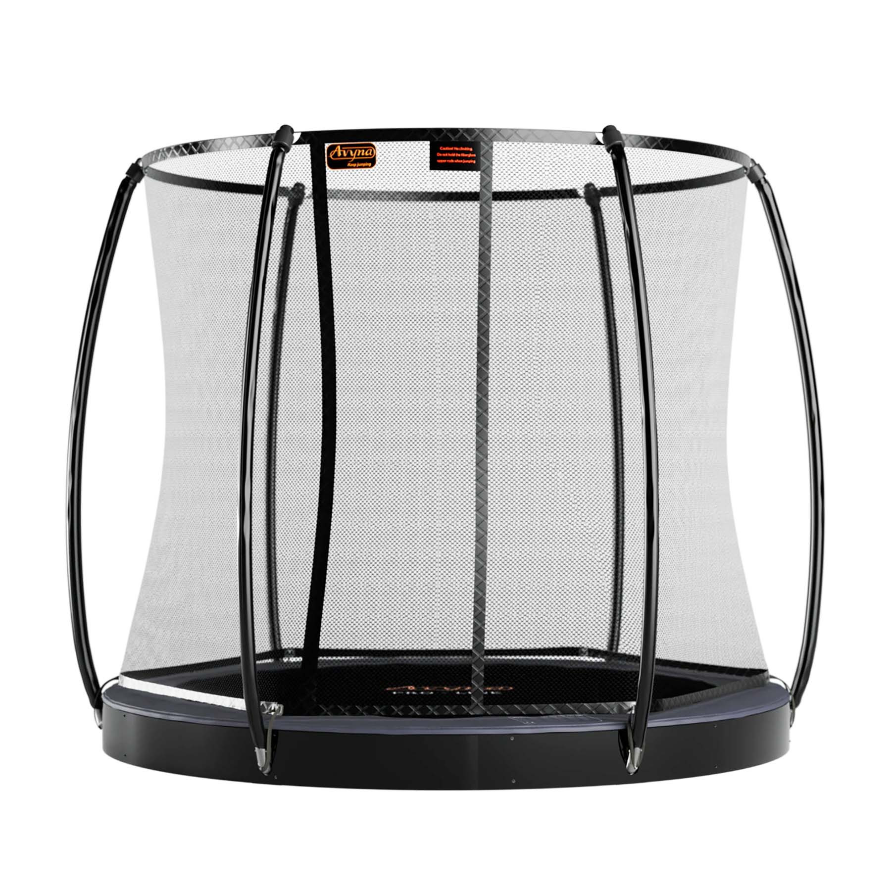 Avyna Trampoline Pro-Line - FlatLevel - met Veiligheidsnet - ø 305 cm (10ft) - Grijs