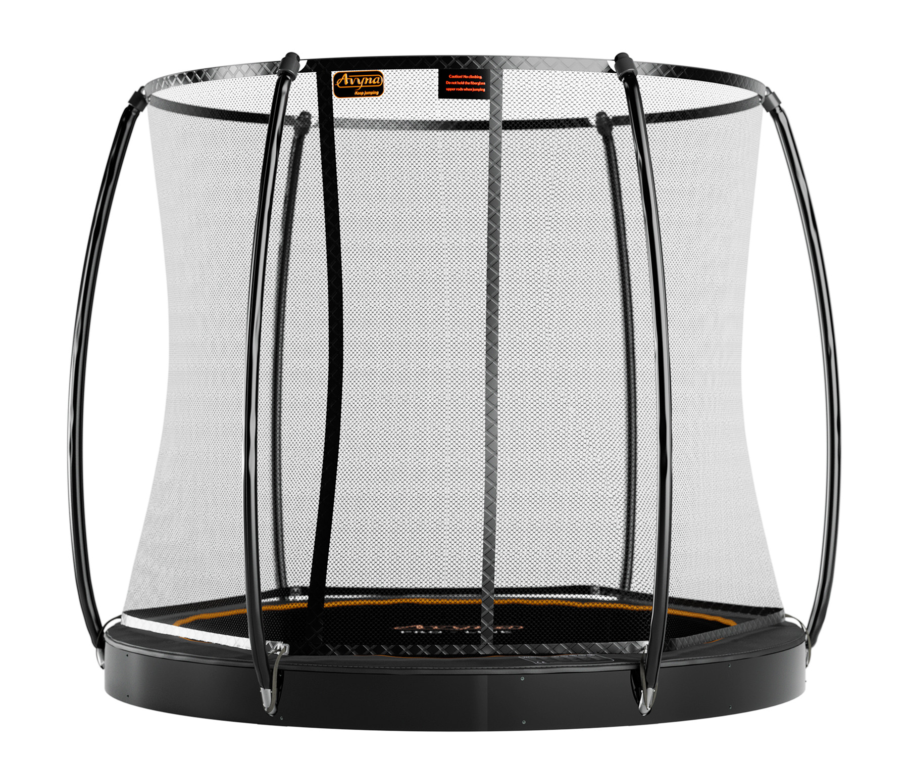 Avyna Trampoline Pro-Line - FlatLevel - met Veiligheidsnet 305 cm (10ft) - Zwart