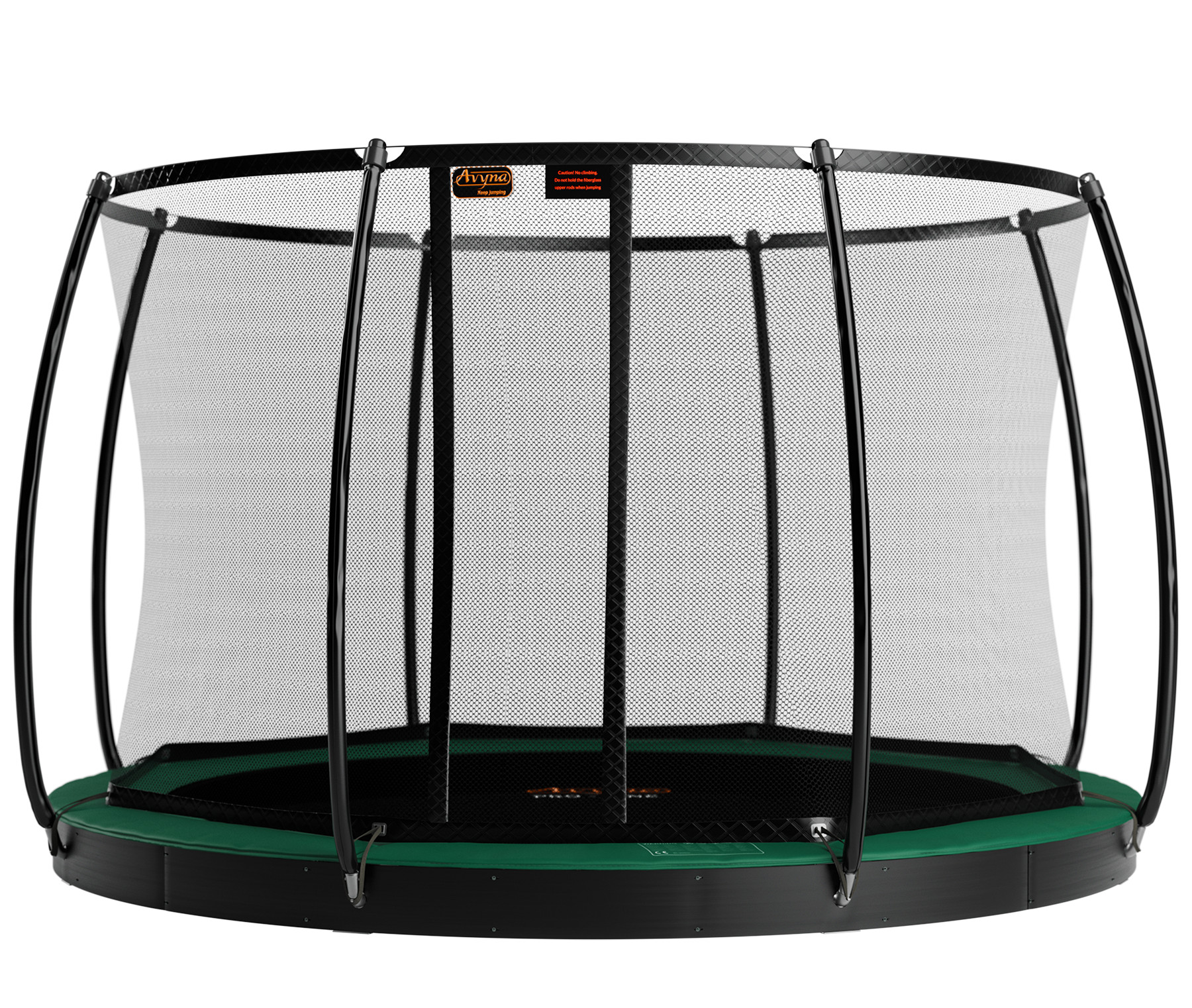 Avyna Trampoline Pro-Line - FlatLevel - met Veiligheidsnet - ø 430 cm (14ft) - Groen