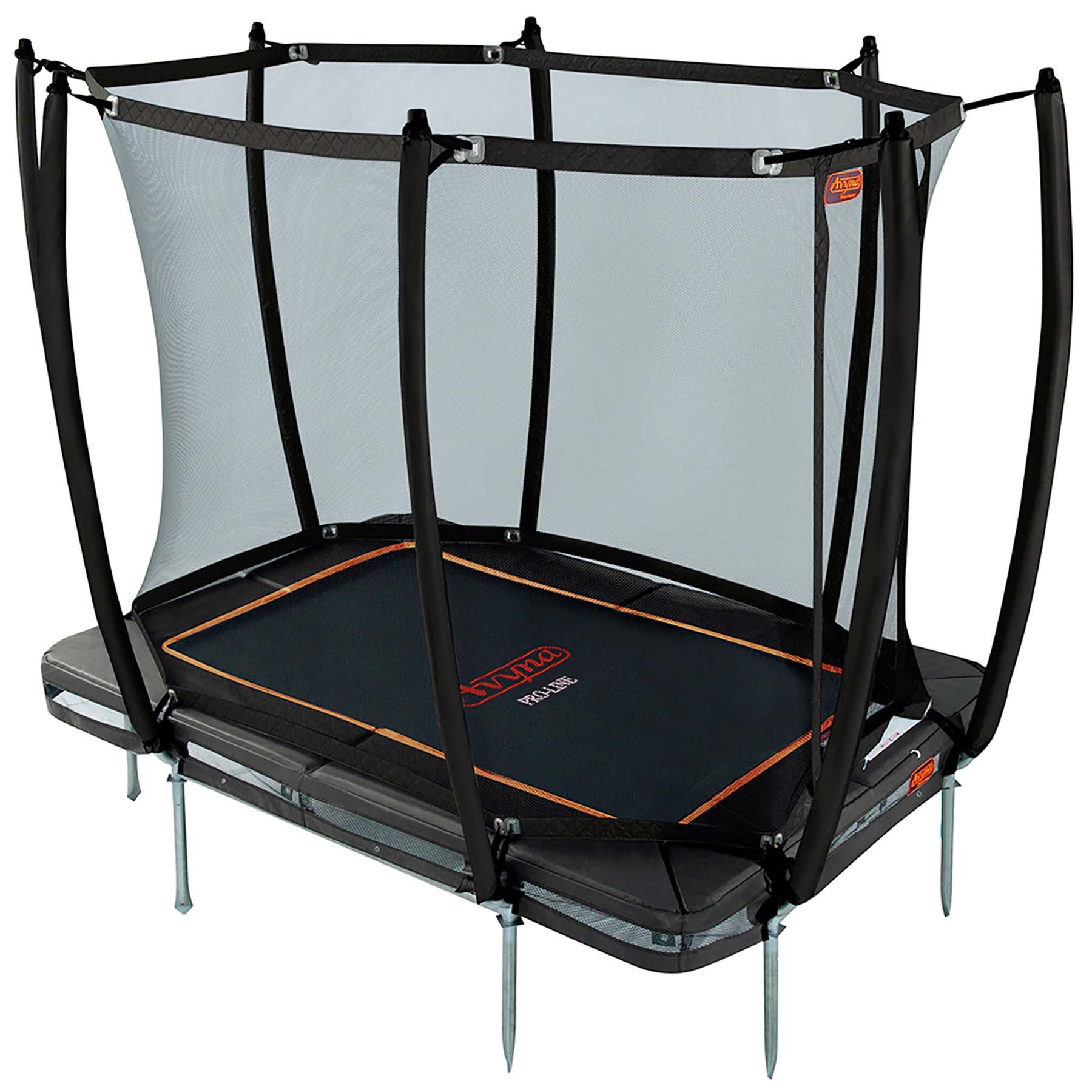 Avyna Trampoline Pro-Line - Inground - met Veiligheidsnet - 275 x 190 cm (213) - Zwart